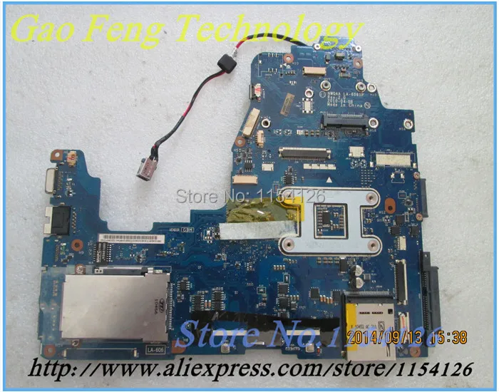 Материнская плата для ноутбука TOSHIBA Satellite A660 A665 материнская LA 6061P K000104250