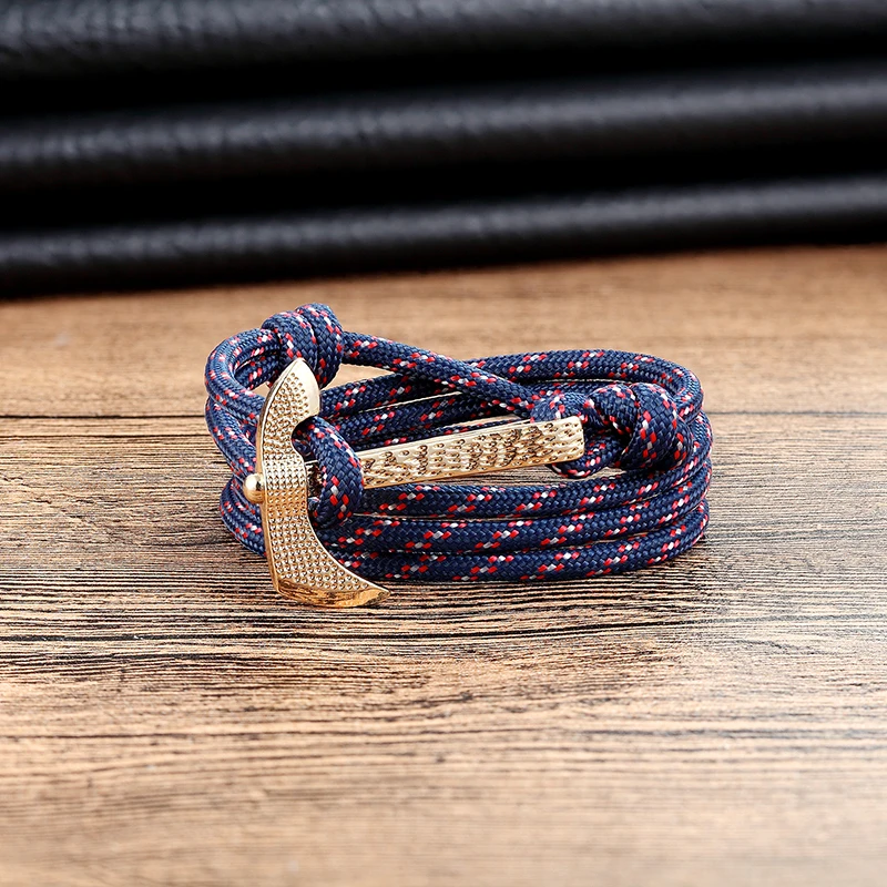 LIVVY new alloy ax bracelet multi-layer nylon rope men and women friendship high-quality men's jewelry gifts | Украшения и