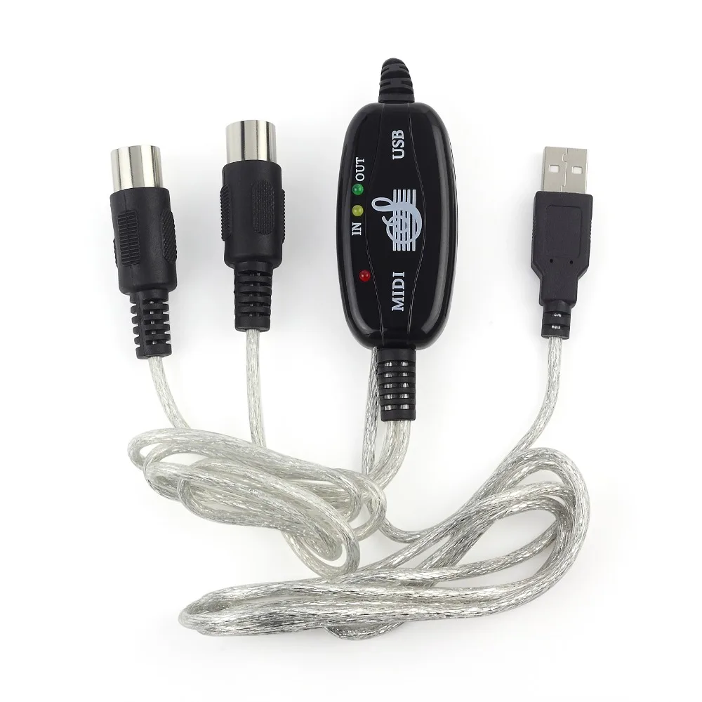 Кабель переходник Neoteck для ноутбука ПК Mac с USB разъемом MIDI|cable converter|converter cablemusic cable |