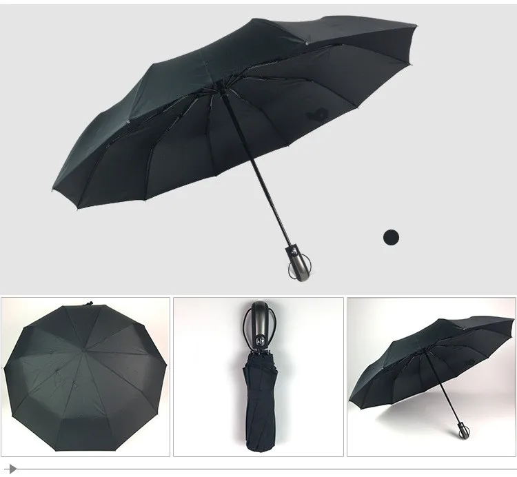 Складной зонт с 10 ребрами большой автоматический для мужчин и женщин