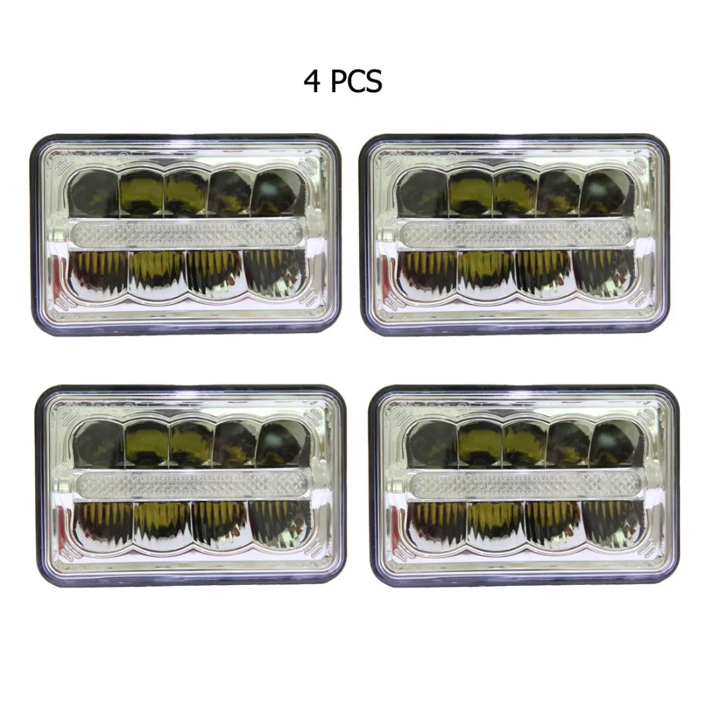 4x6 дюймов светодиодный головной светильник парковка заменить Ксеноновые H4651 H4652