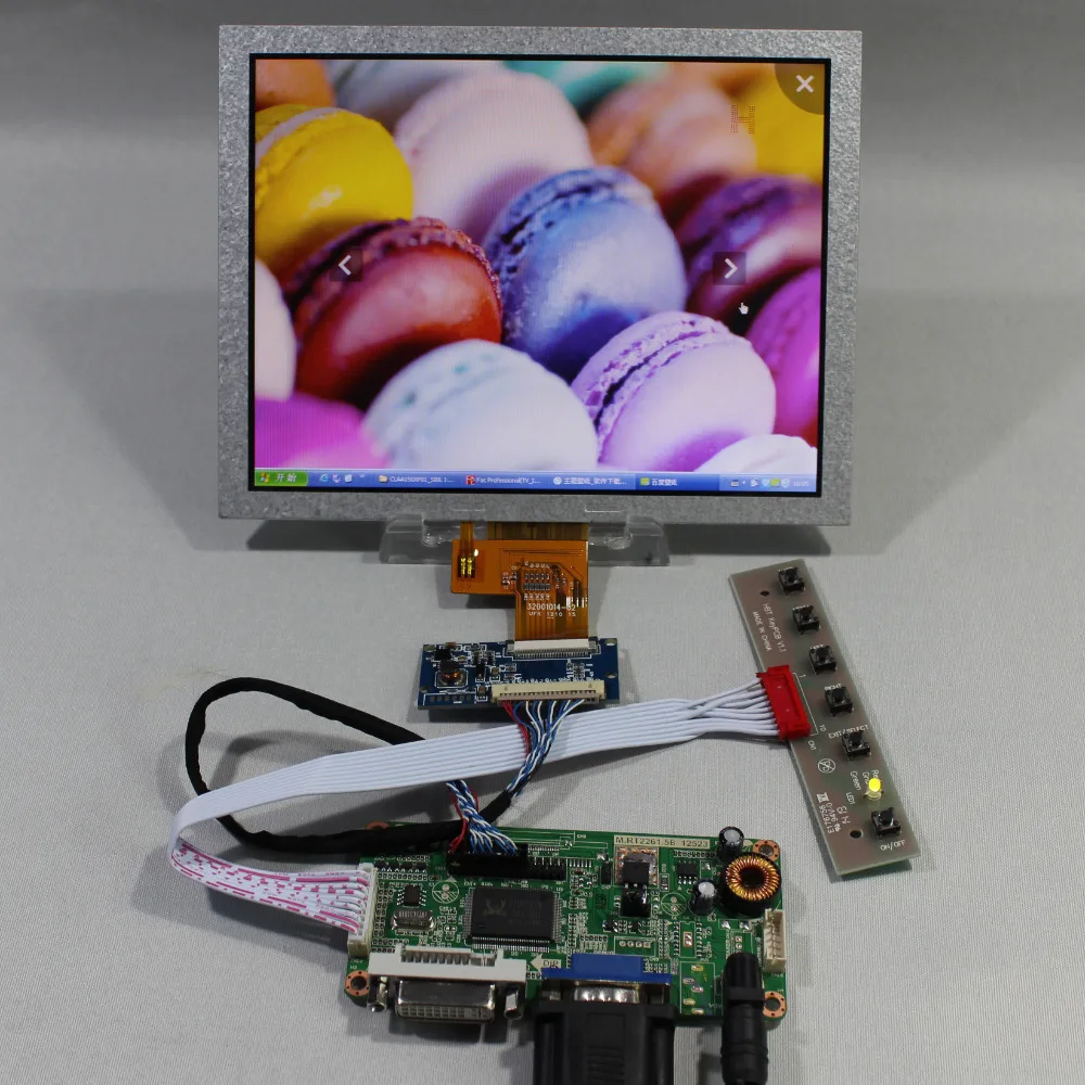 

Плата контроллера ЖК-дисплея DVI VGA RT2281, 8-дюймовый телефон 1024x768, ЖК-экран