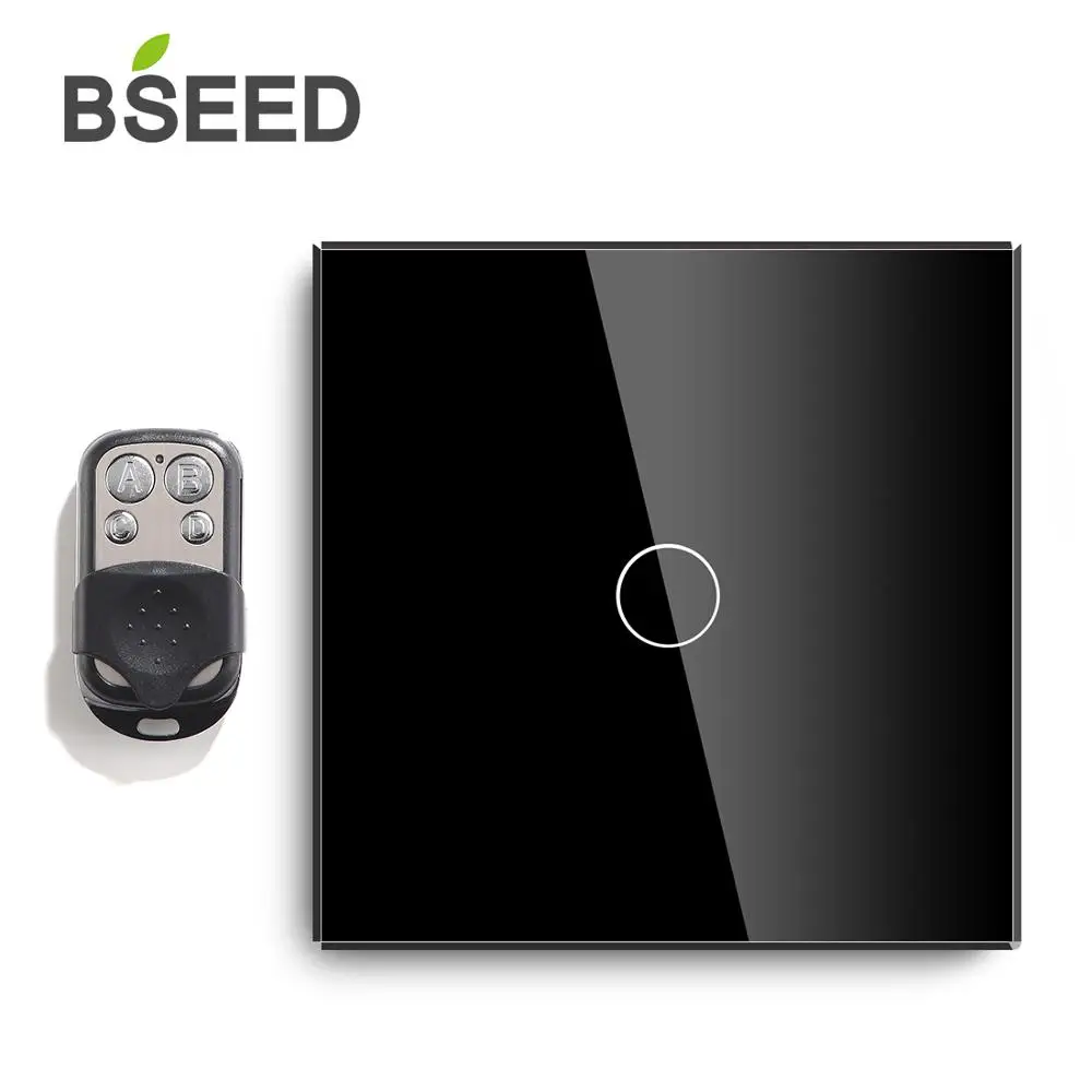 Bseed ЕС сенсорный выключатель 1 банда 1/2 Way света 3 вида цветов с кристаллами класса
