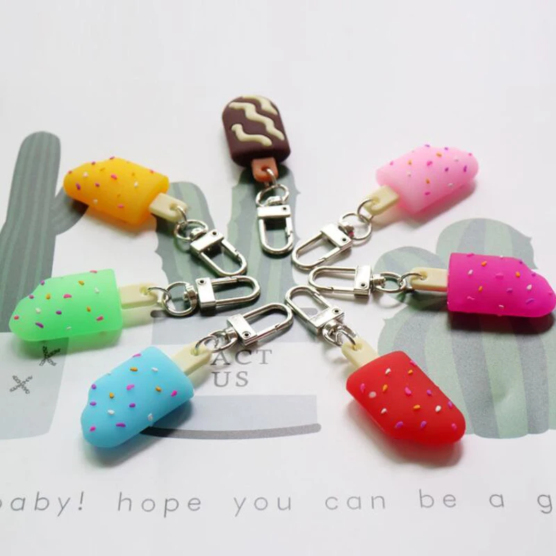 20 шт./лот женские Брелки модные ювелирные изделия милый мягкий клей фруктовый