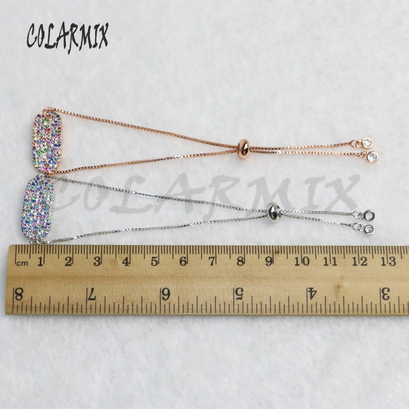 5 шт. Радужный Циркон Браслеты циркон геометрический браслет оптом Турецкая