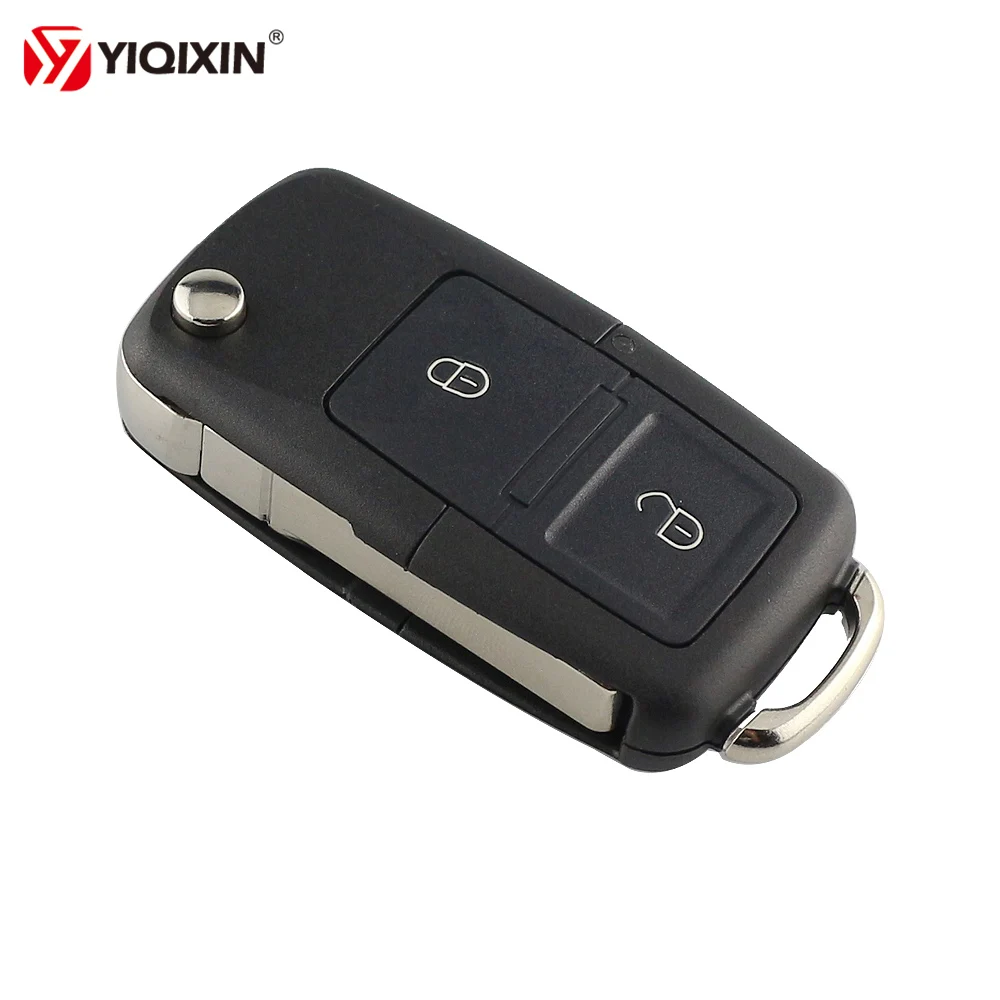YIQIXIN 2 кнопочный раскладной чехол для автомобильного ключа пульта VW polo passat b5 Tiguan
