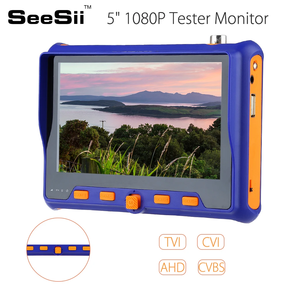 4 в 1 5 дюймовый тестовый монитор 2 мегапиксельная камера видеонаблюдения PTZ тест TVI