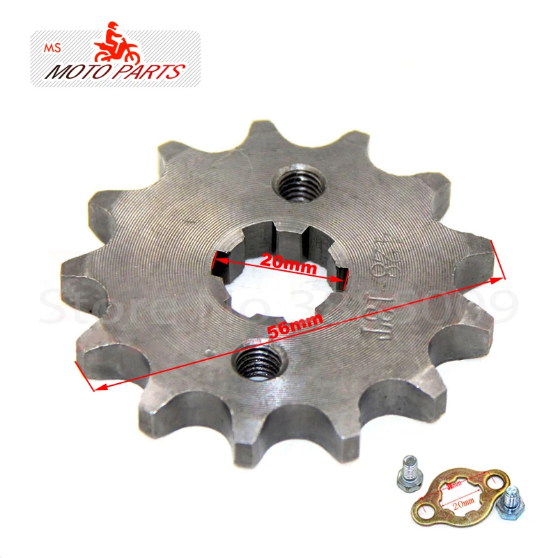 

428 13T Tooth 20mm ID Front Engine Sprocket for Stomp YCF Upower Dirt Pit Bike ATV Quad Go Kart Moped Buggy Scooter Motorcycle