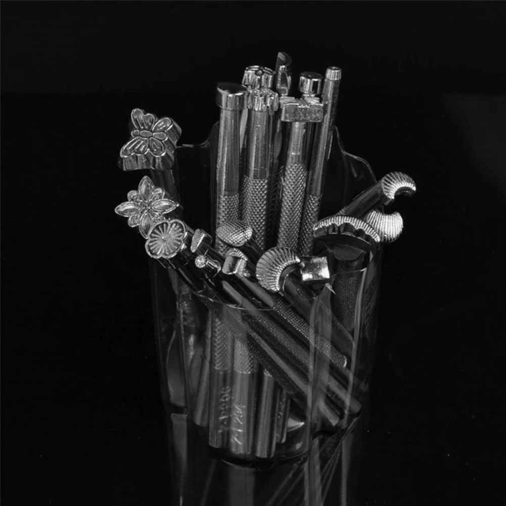 20 шт. кожа инструменты рабочих седло решений набор резьба ремесло штампы Удар