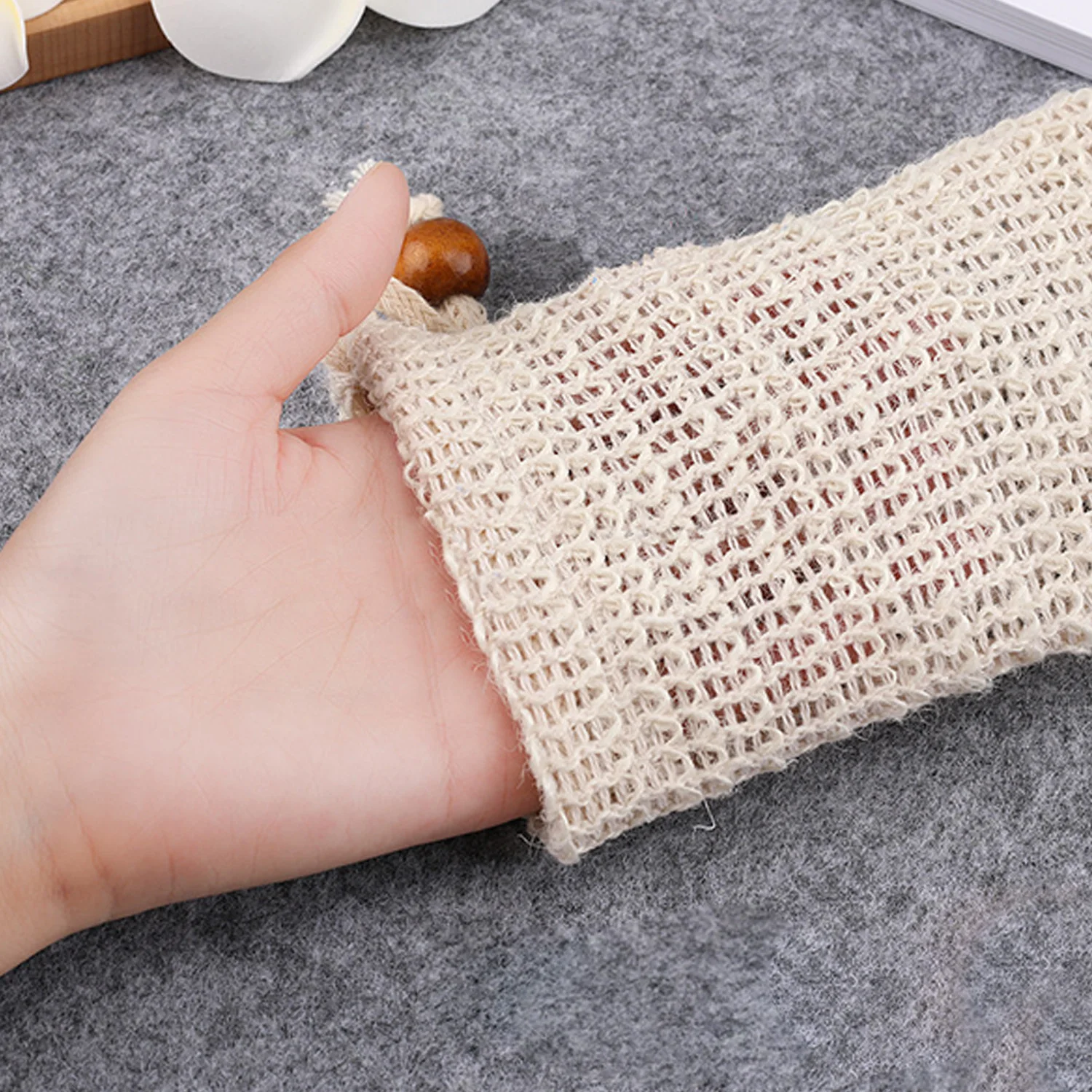 4 предмета в комплекте из натурального льна на нескользящей подошве мыло шнурок