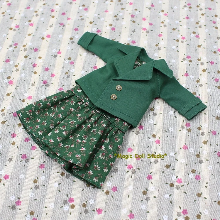 [MG276] 2018 горячая Распродажа Одежда для кукол Neoblythe # комплект из куртки и Платья с