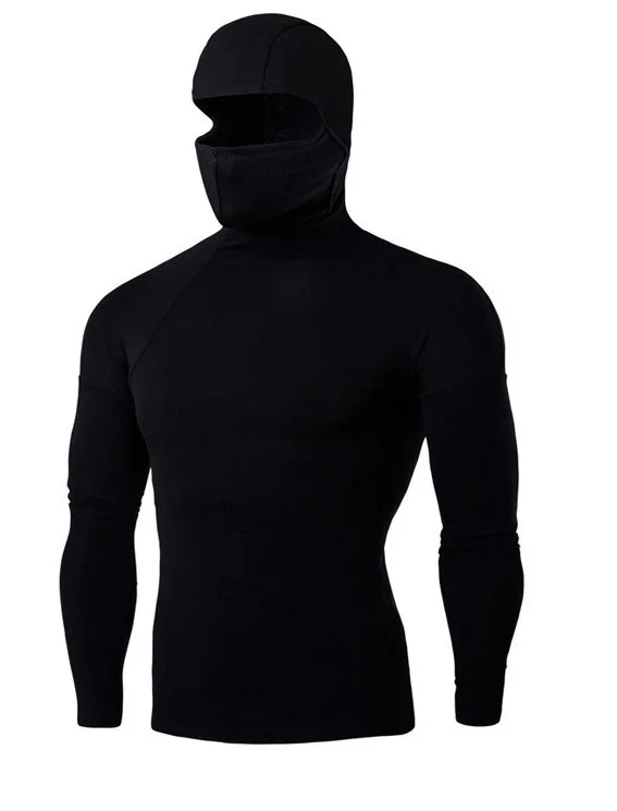 Rusanranz фирменные Суперэластичные мужские футболки одежда ниндзя мужская маска с