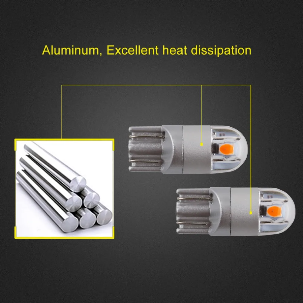 Светодиодные лампы T10 LED W5W 2smd 3030 Auto 194 168 501 габаритные огни номерного знака