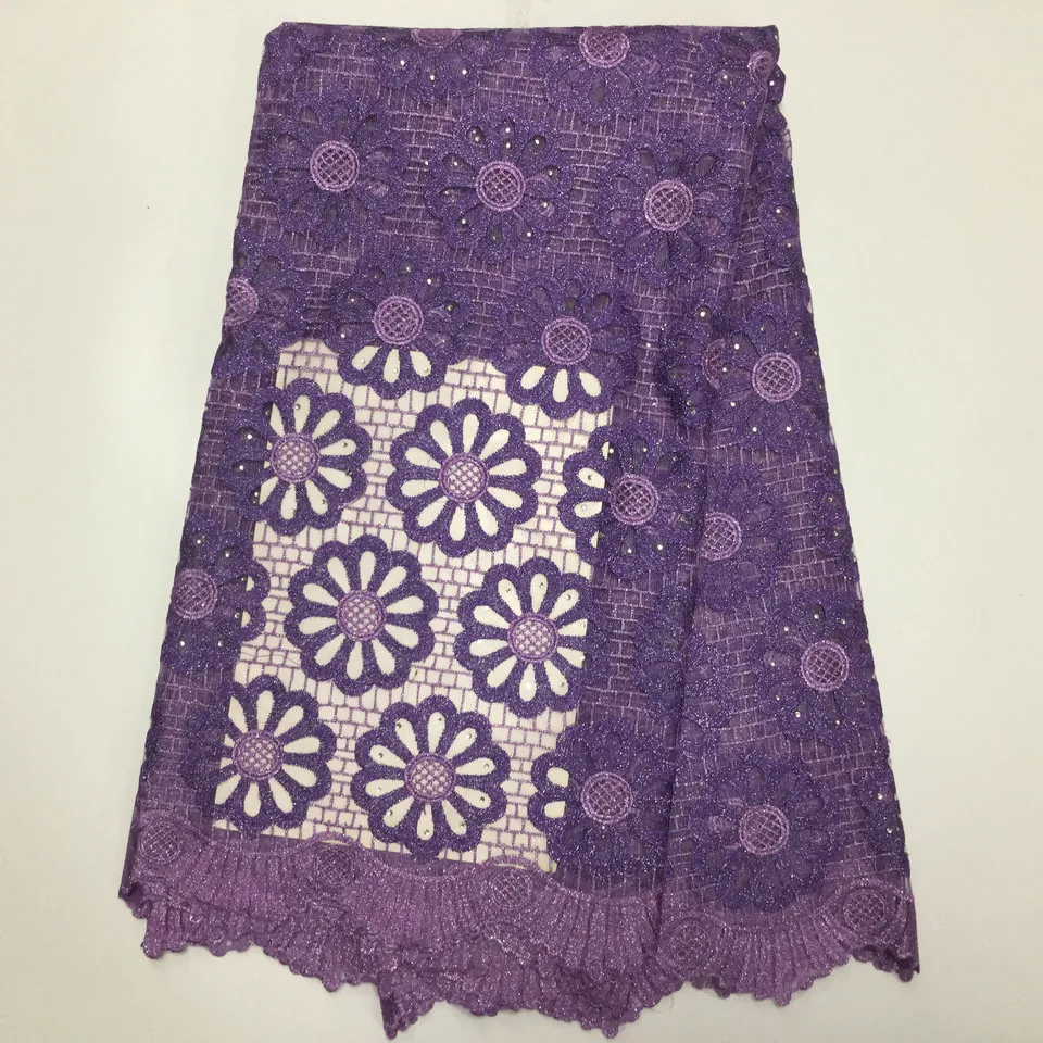 Высокое качество Африканский шнур кружево ткань химический водорастворимые