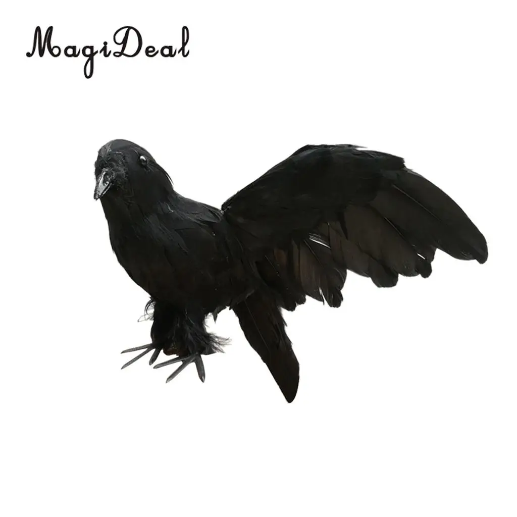 Яркие поддельные искусственные птицы Ворон Magpie для кафе бар украшения