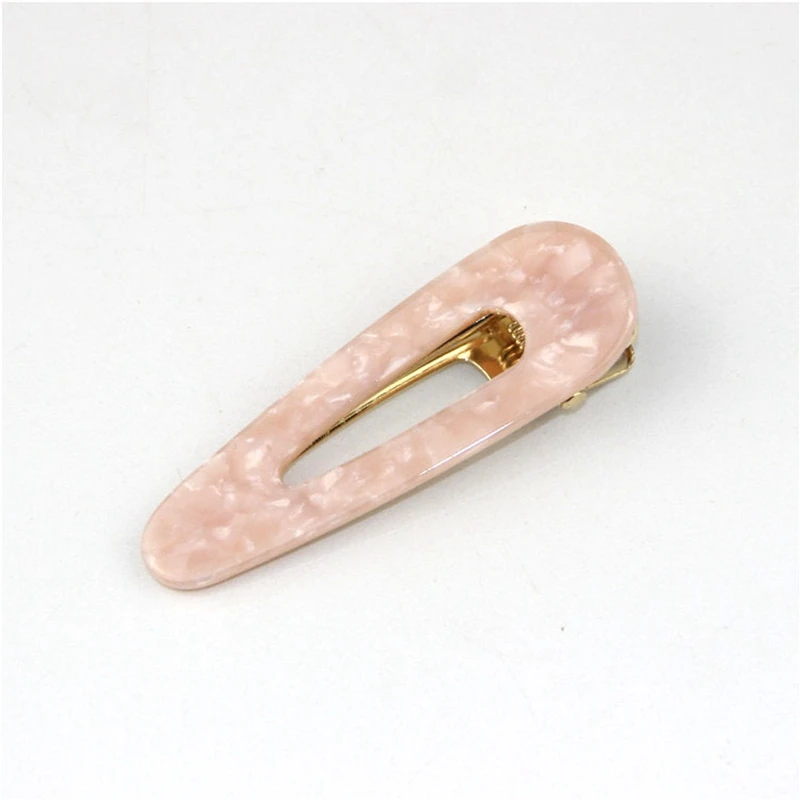 1 шт., детские головные уборы в форме капли воды для девочек, модные детские украшения для волос девушка шпилька - Цвет: Pink-A