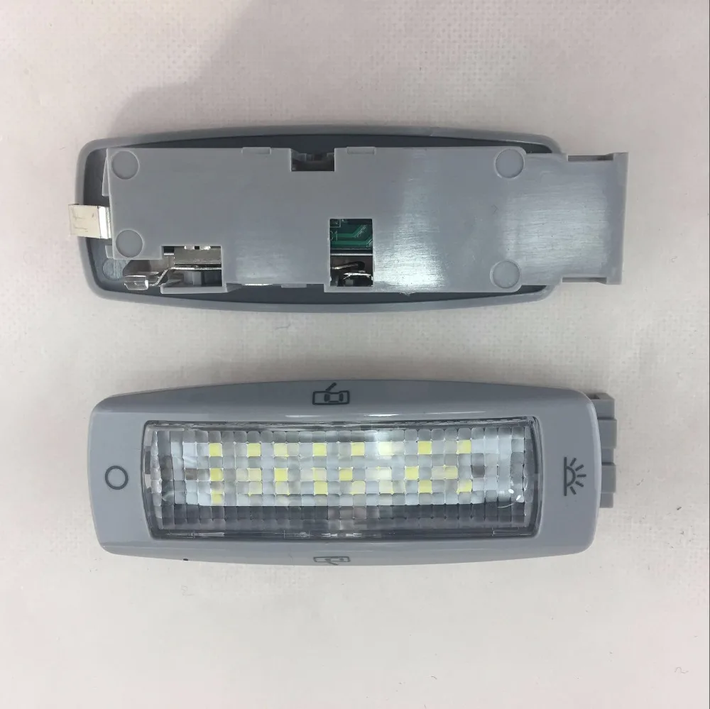 Пара светодиодный 3528 SMD светодиодный потолочный/купольная Лампа 6000K холодный белый для Skoda Fabia Superb Yeti Альгамбра Леон светодиодный o