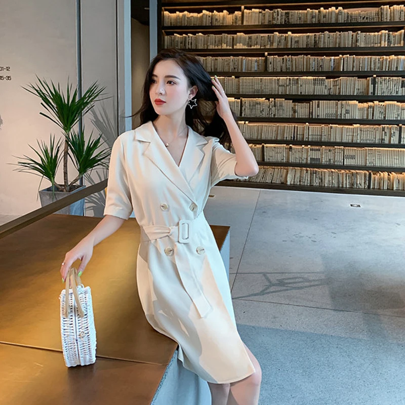 Heydress Женский блейзер с v образным вырезом летнее платье для офиса элегантное