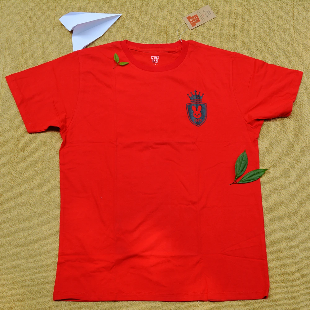 2019/красная-новая хлопковая Повседневная футболка унисекс в стиле Харадзюку