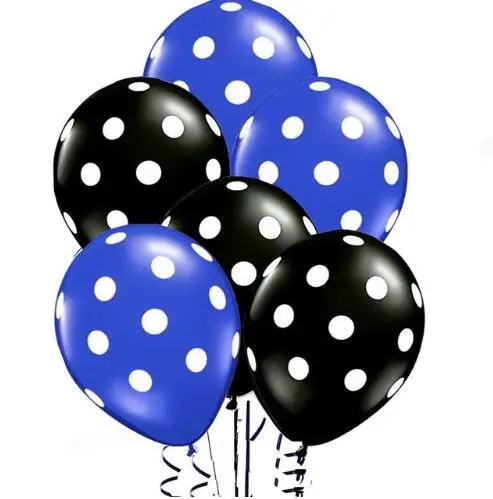 

10pcs Ladybug Black Spot Red Polka dot latex balloons globos party gifts Birthday balloons Wedding Wave point baby shower decor