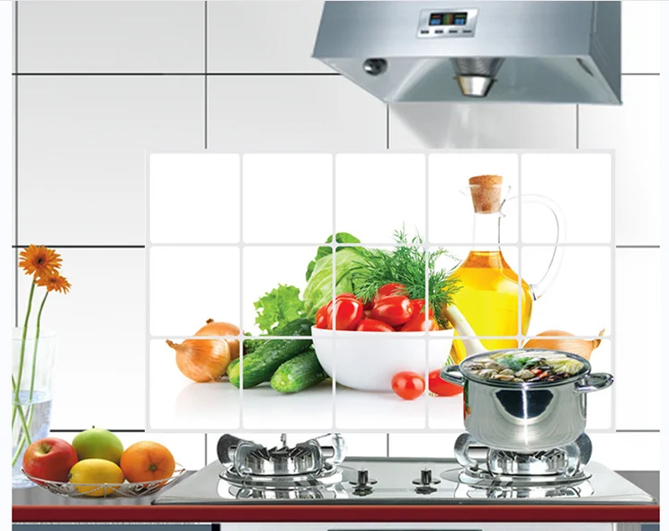 Растительный Узор кухонная настенная бумага фольга наклейка горячее масло