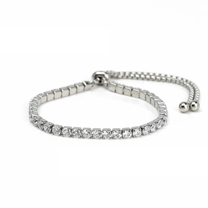 (10 шт.) очаровательные регулируемые браслеты из нержавеющей стали с кубическим