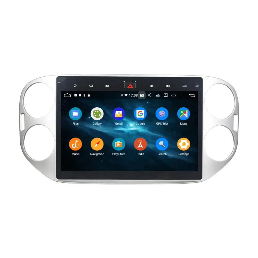 Автомобильный DVD плеер с GPS навигацией DSP Android 9 0 для VW Tiguan 2013 2015 Авторадио стерео