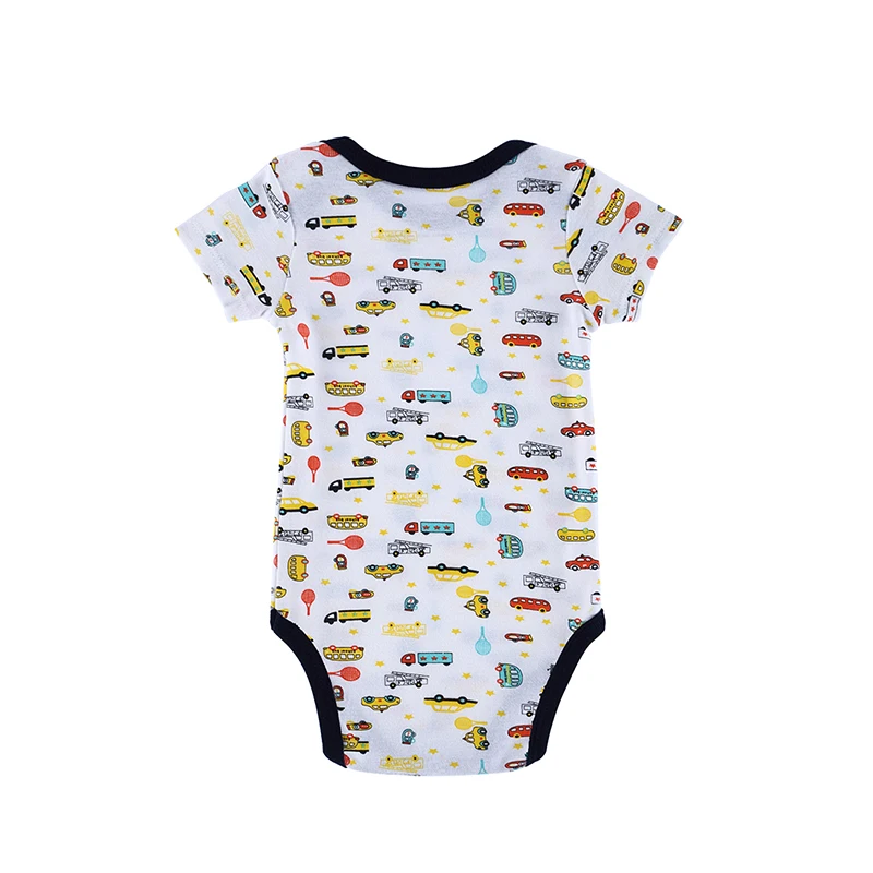 новорожденных девочек мальчиков одежда короткий рукав младенца трико лето шаржа