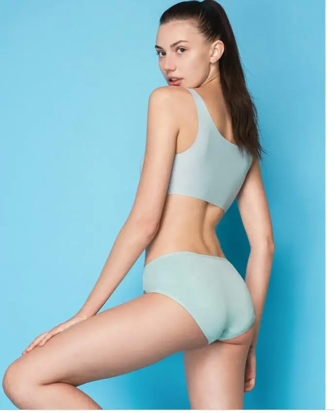 Новое хлопковое крутое женское нижнее белье длинные низкие температуры удобные