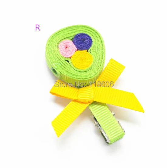 Лидер продаж 60 шт./лот Изысканная заколка для волос с зеленой лентой Бесплатная
