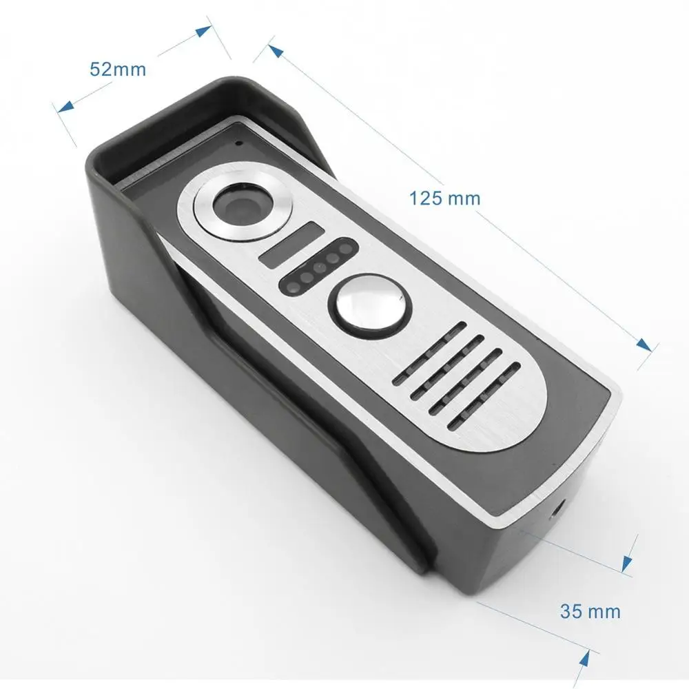 

Video Intercom Video Door Phone System Visual Intercom Doorbell 800x480 Indoor Monitor 700TVL Outdoor Infrared Camera