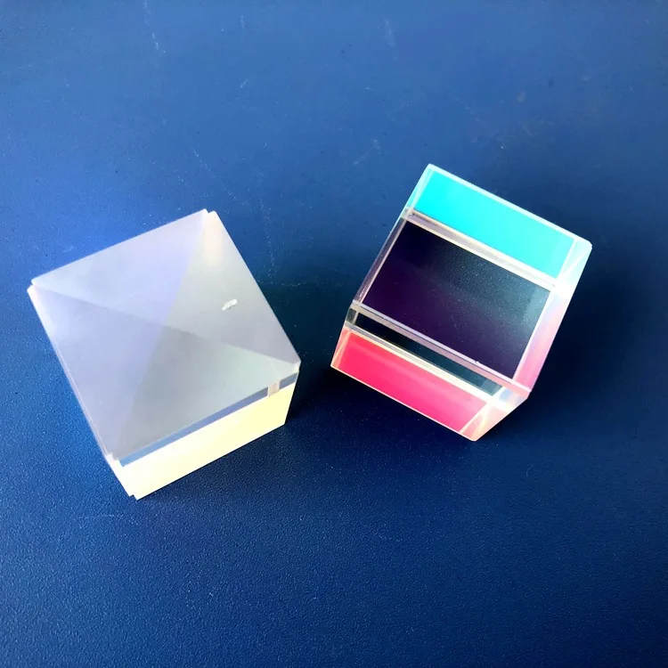 12,7 мм K9 куб дефектный крест дихроическая Призма RGB Combiner сплиттер стеклянный Декор квадратный куб RGB Обучающие инструменты украшения