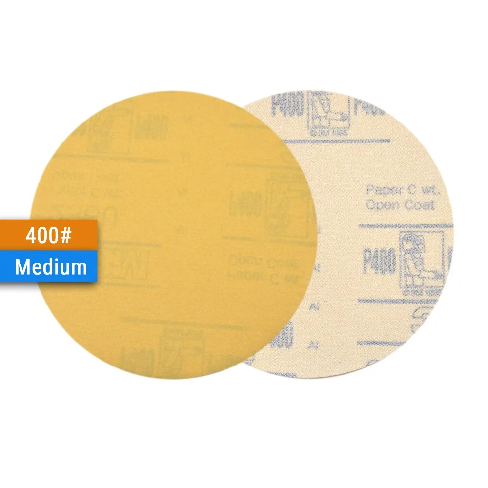 20 шт 6 дюймов (150 мм) 80 #-400 # зернистый желтый крюк &amp Петля Шлифовальные диски для