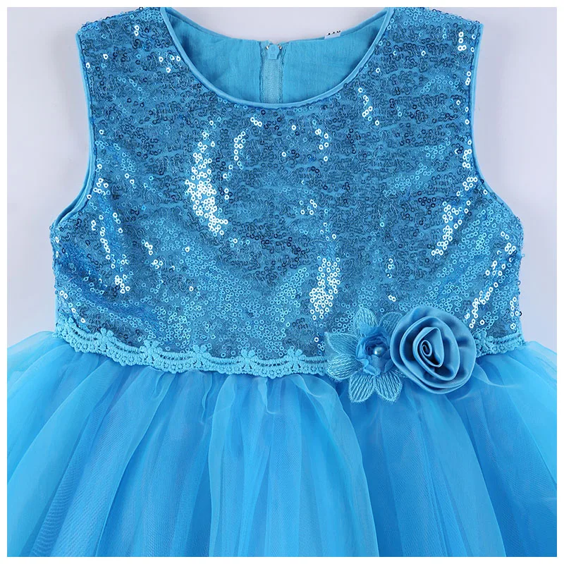 Вечернее платье для девочек детское бальное без рукавов свадьбы костюм