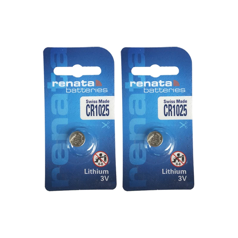 

2x Renata CR1025 3V 30mAh Lithium Button Cell Coin Batteries 100% Original Brand Battery