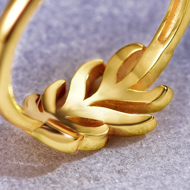 Женское кольцо с лепестками цветка астры Lotus Fun дизайнерское ювелирное изделие