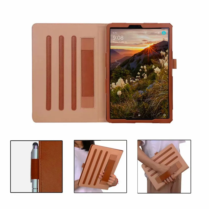 Умный ремешок из искусственной кожи чехол для Samsung Galaxy Tab S4 10,5 T830 T835 SM-T830 SM-T835 10,5 дюймов планшет Funda+ Защитная пленка на экран