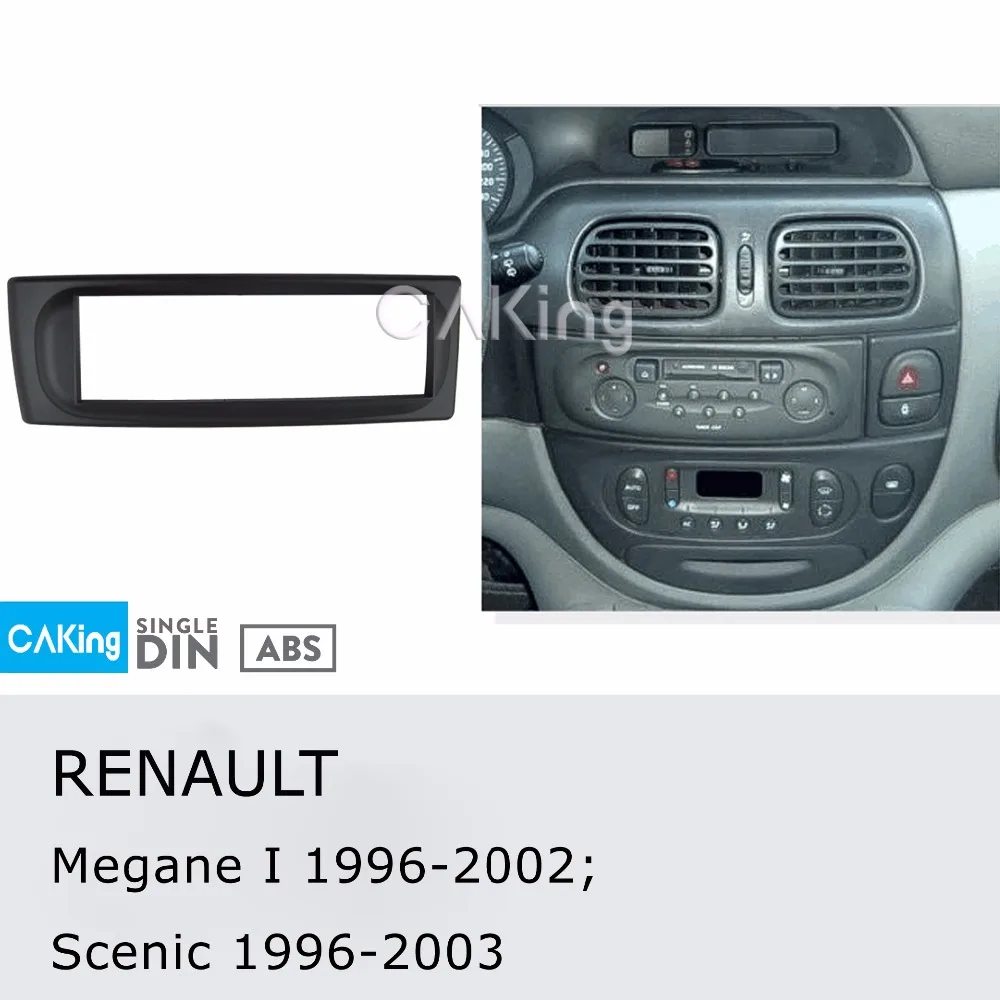 Одиночная Din Автомобильная панель Радио панель для RENAULT Megane I 1996-2002; Scenic 1996-2003 Dash Kit установка пластина рамка адаптер Facia
