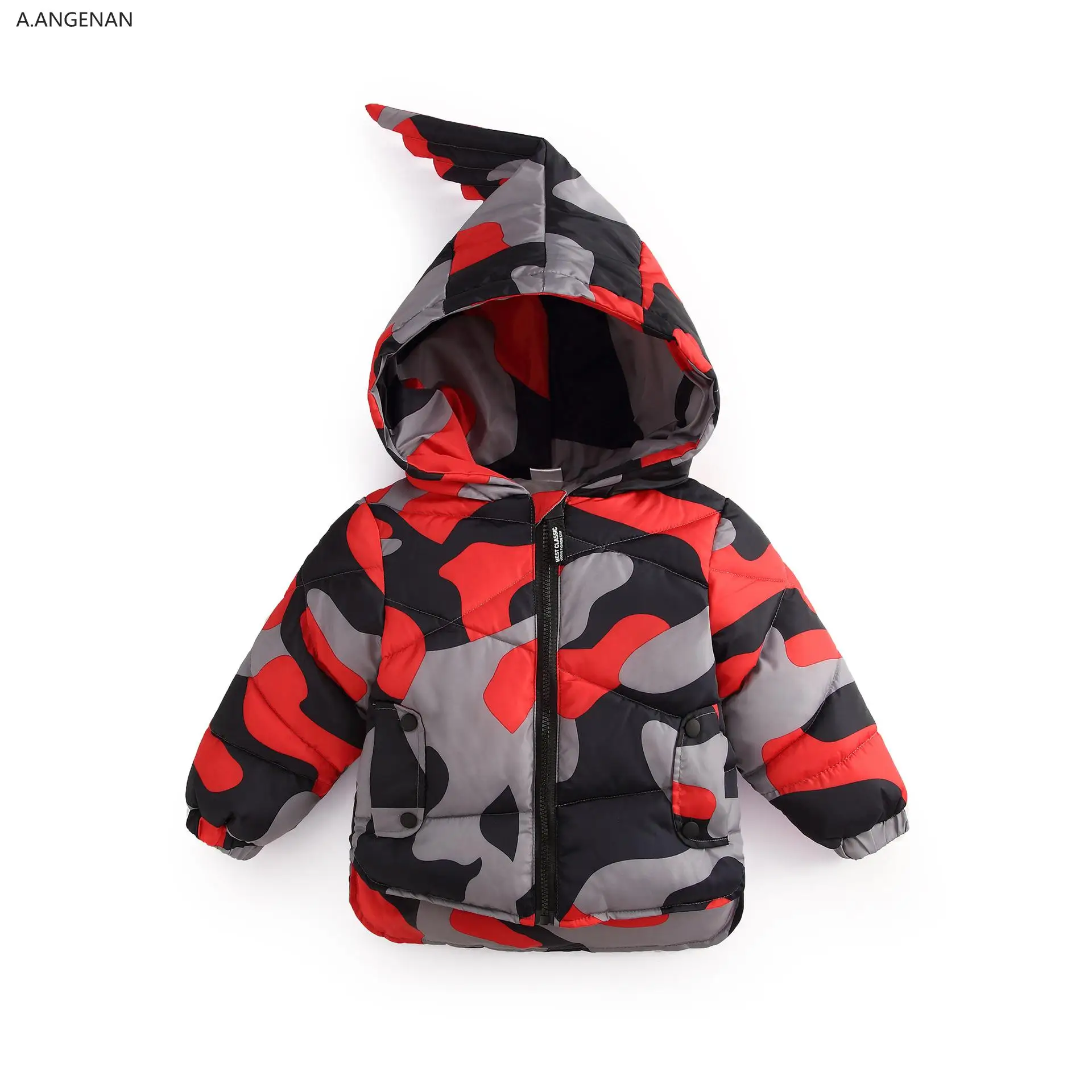 Новая детская пуховая хлопковая одежда хлопковые камуфляжные пальто для