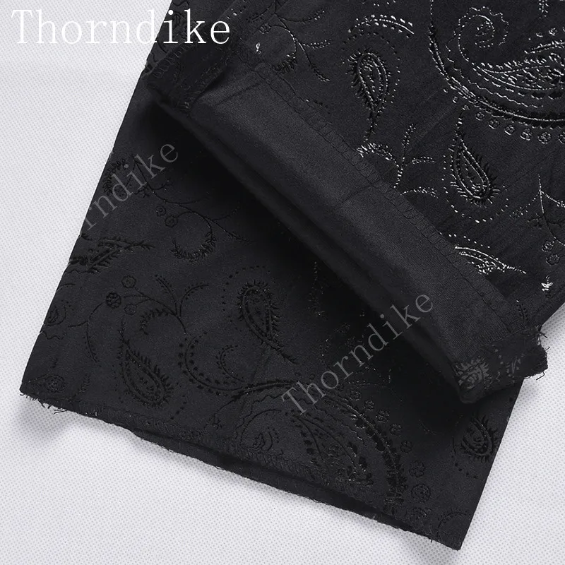 Thorndike костюм жениха под заказ костюмы черный фон серебряные жаккардовые смокинги