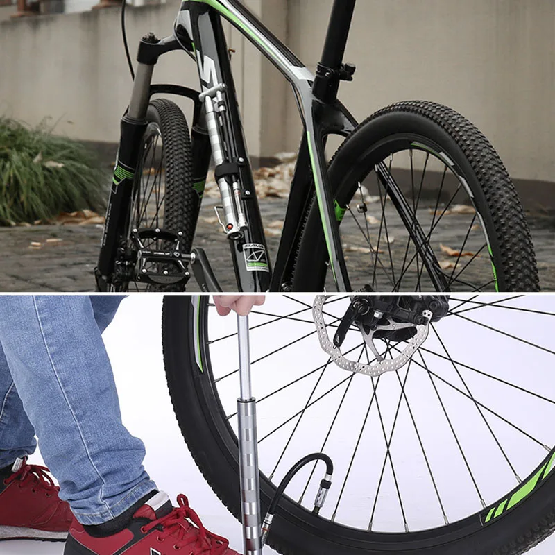 Мини велосипед надувной алюминиевый пылезащитный насос Универсальный для США FR