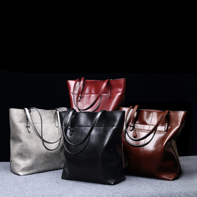 Лидер продаж женские сумки из 100% натуральной кожи ведро коровьей на плечо|Сумки с