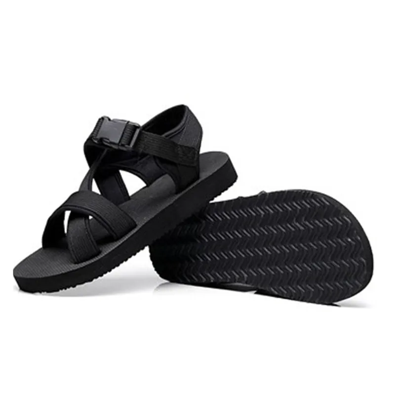 Женские и мужские черные пляжные сандалии парные лоферы женские летние уличные