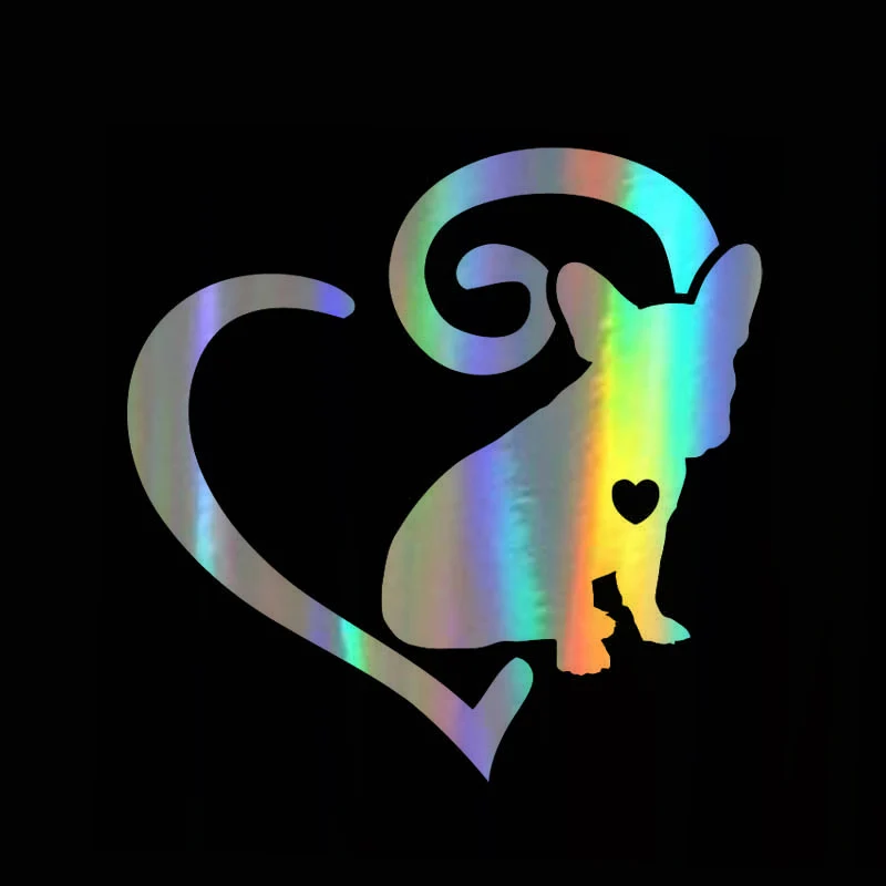 Автомобильная наклейка 15 см * Французский бульдог Frenchie Love Мультяшные наклейки с