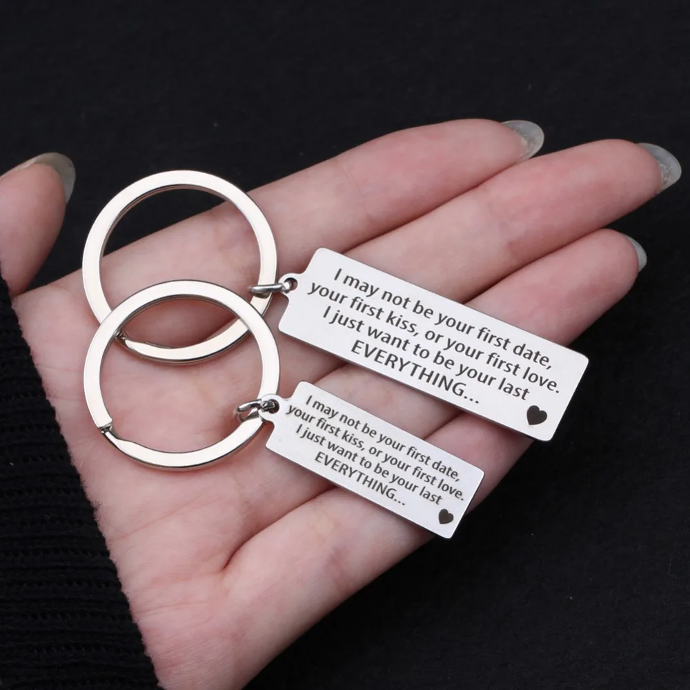 key chain huasband wife couples lover ring gifts circle keys holder tag trucker deiver fsshion trendy |