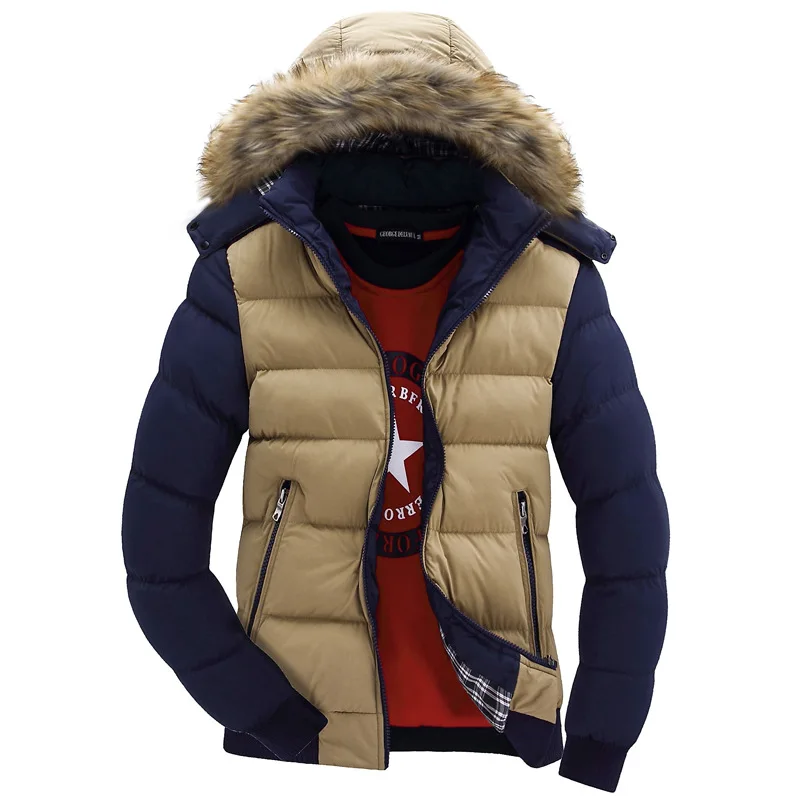 Парка мужская зимняя с капюшоном и воротником стойкой размеры|men parka|mens designer winter