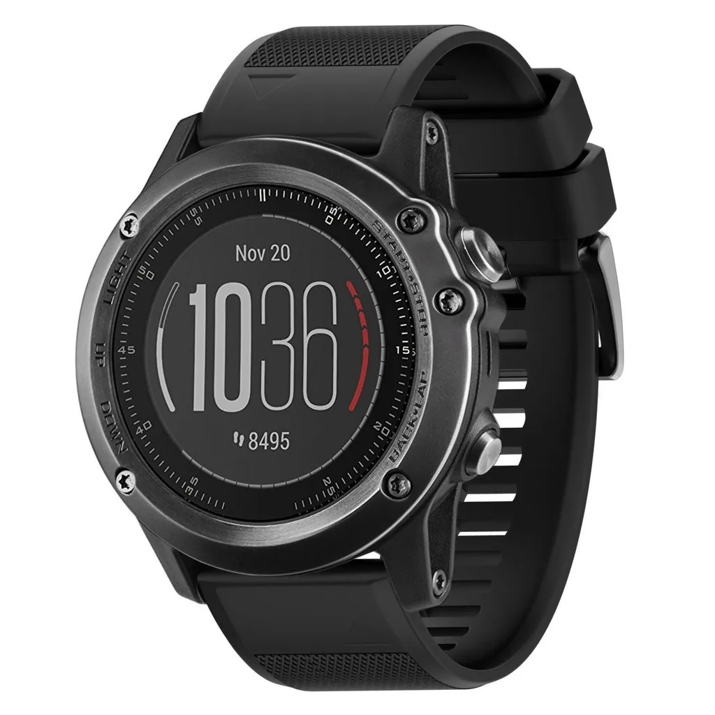 Силиконовый быстросъемный легкий подходящий ремешок для Garmin Fenix 3 5X Смарт-часы замена спортивный наручный браслет для fenix 3 ремешок 26 мм