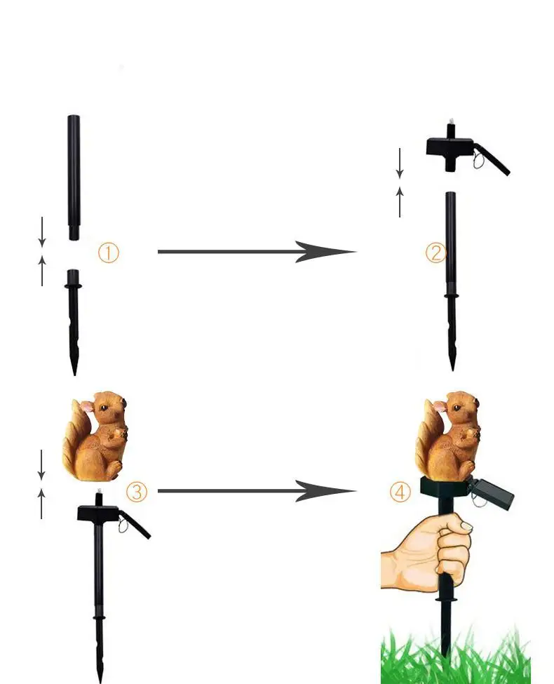 SOL светодиодный напольный светильник s из водонепроницаемой смолы солнечный для