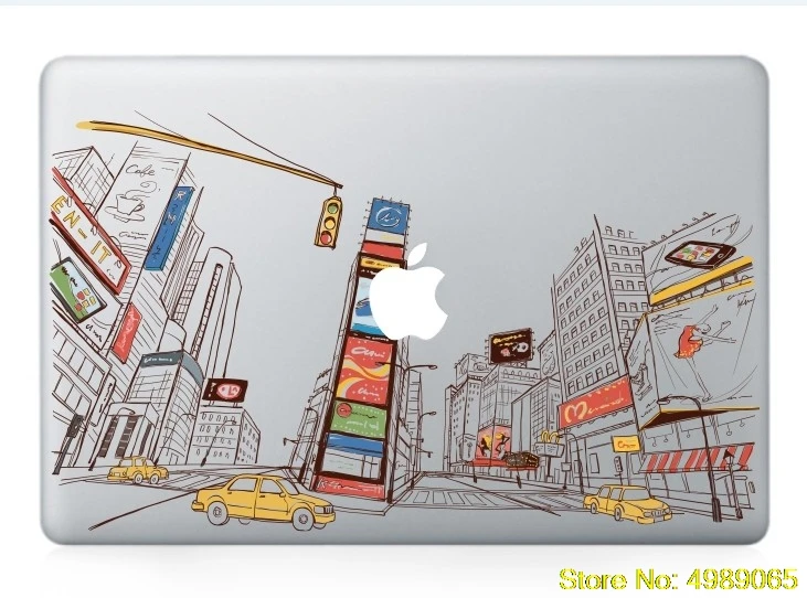 Цветная наклейка для ноутбука MacBook Pro декоративные виниловые наклейки Mac Air