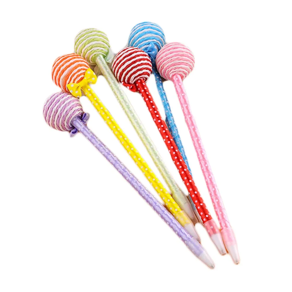 1 шт. Милая мультяшная ручка лук круг леденец стильная шариковая канцелярские